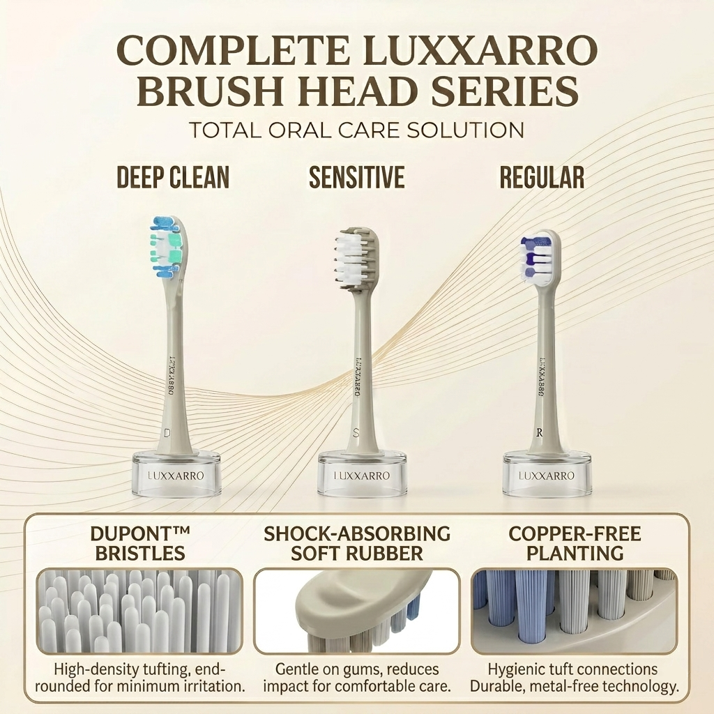 Luxxarro Calibre Sonic Electric Toothbrush – 5 Cleaning Modes, 60° Oscillation, USB-C Charging