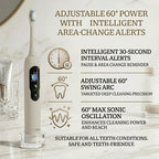 Luxxarro Calibre Sonic Electric Toothbrush – 5 Cleaning Modes, 60° Oscillation, USB-C Charging