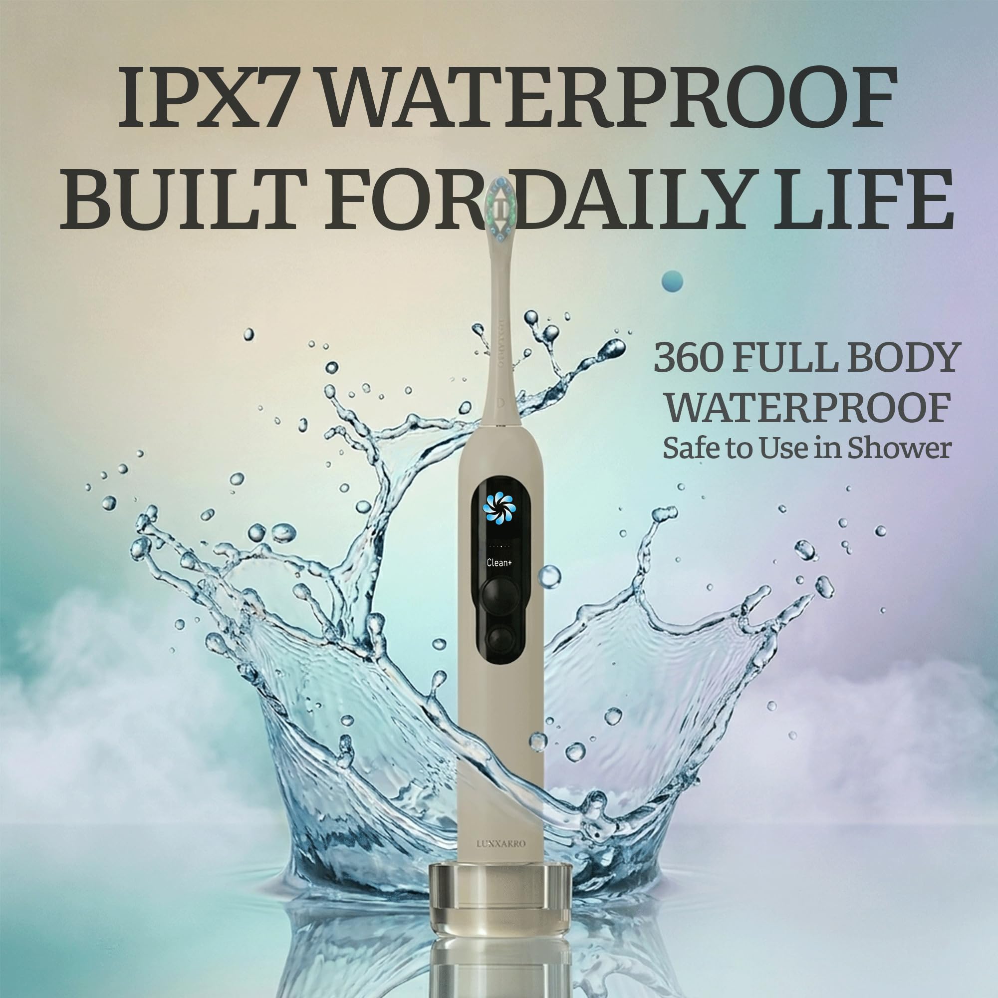 Luxxarro Calibre Sonic Electric Toothbrush – 5 Cleaning Modes, 60° Oscillation, USB-C Charging